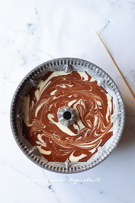 come creare l'effetto marble cake
