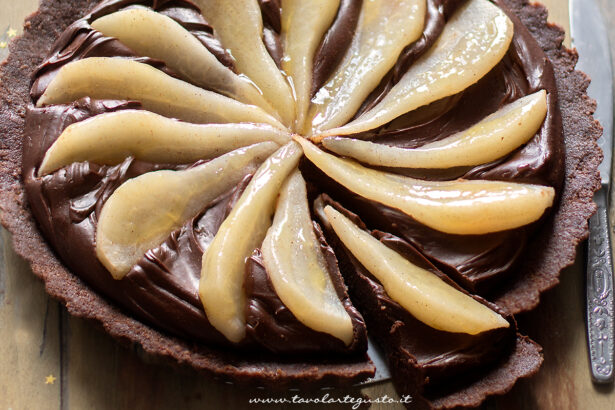crostata pere e cioccolato