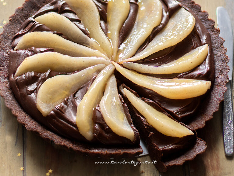 crostata pere e cioccolato