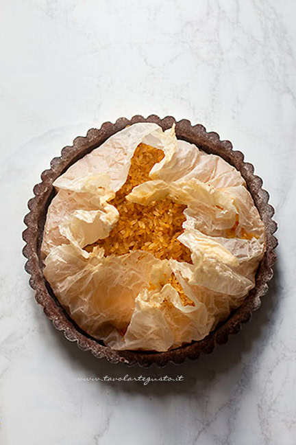 guscio per crostata pere e cioccolato