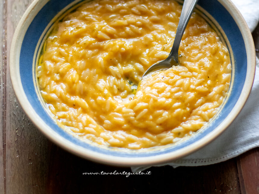 pastina con la zucca