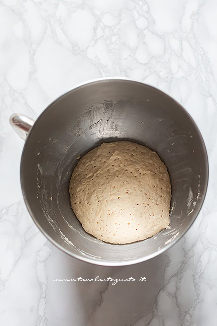 pre impasto del pan brioche