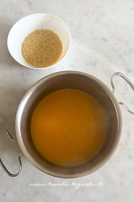 preparare la pastina con la zucca