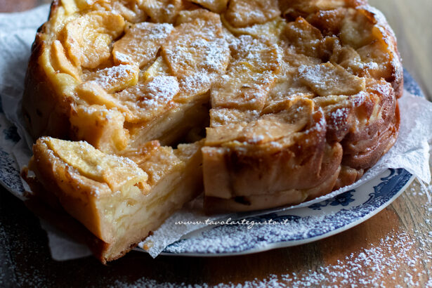 torta invisibile di mele