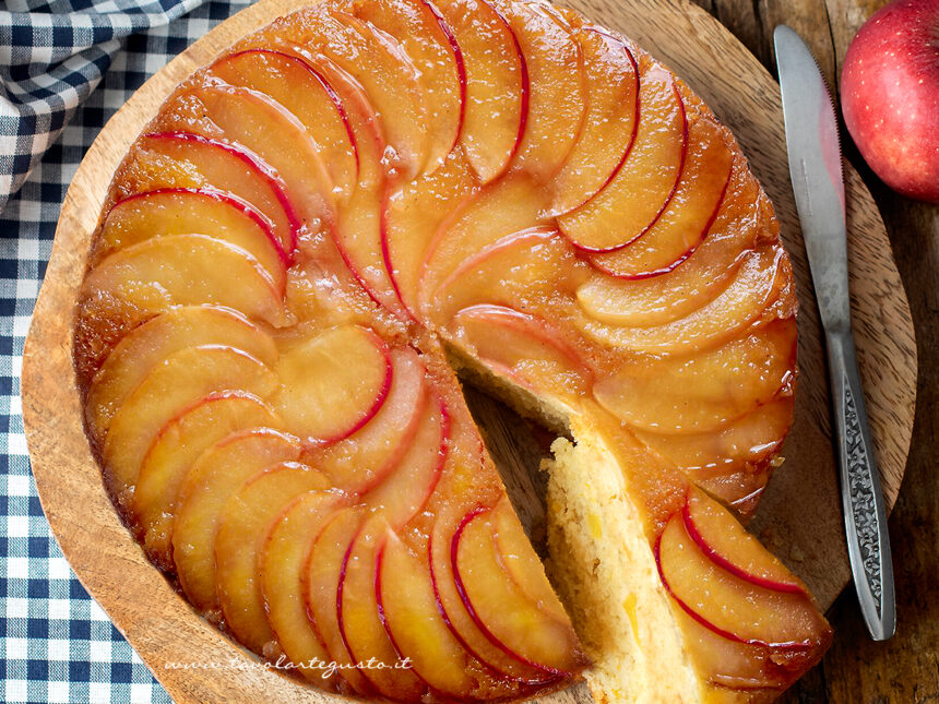 upside down apple cake